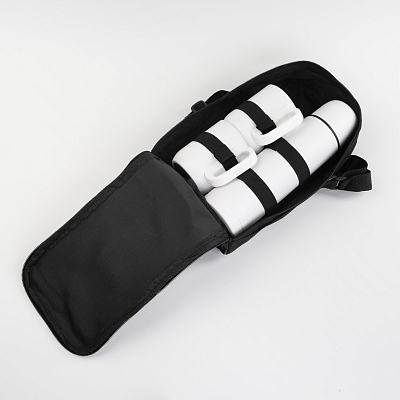 Набор "Гейзер" (термос, 2 кружки), покрытие пудра, белый