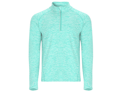 Толстовка с воротом на молнии Melbourne мужская (Ментоловый меланж)