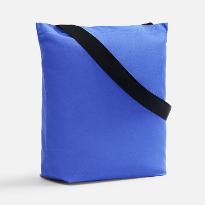 Шопер B5  с широкими черными ручками (Синий)