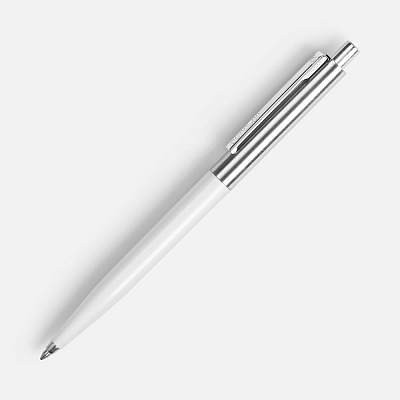 Ручка шариковая Senator Point Metal, ver.2, белая (Белый)