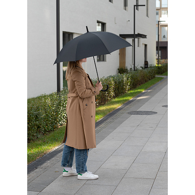 Зонт-трость Бергвинд (Bergwind), черный