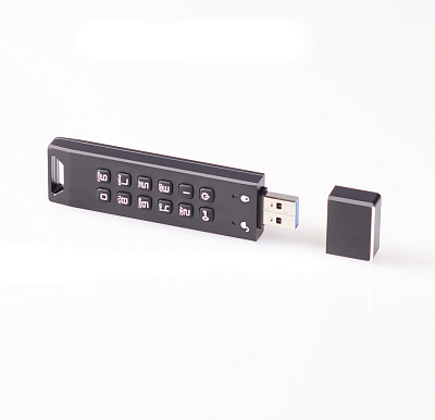 Флешка с пин кодом DataLock PRO3 USB 3.0, синий, 64Гб
