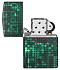 Зажигалка ZIPPO Pattern с покрытием Glow In The Dark Green, латунь/сталь, черно-зеленая, 38x13x57 мм - Фото 4