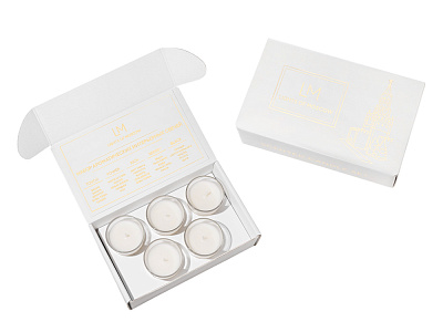 Набор ароматических свечей, 5*50 мл (Прозрачный)