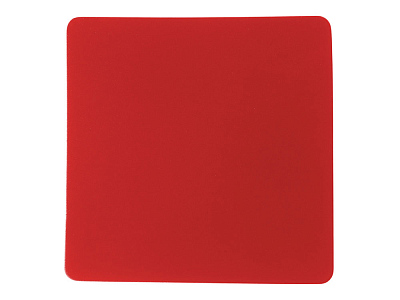 Патч Квадрат, soft-touch (Красный)