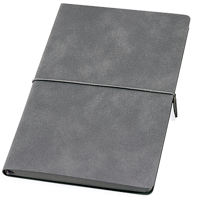 Ежедневник A5 недатированный Massimo в мягком переплёте  (Серый)