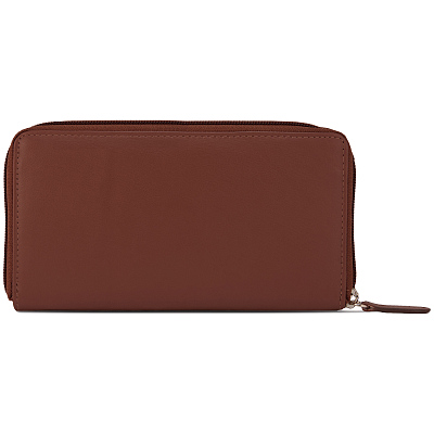 Кошелек Mano "Don Leonardo", с RFID защитой, натуральная кожа в коньячном цвете, 19 х 2 х 10,5 см