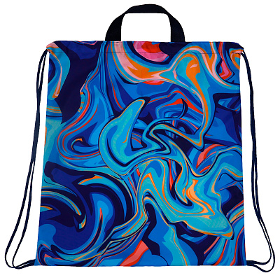 Сумка-рюкзак с полноцветной печатью Флюр, размер L (Мультиколор...)