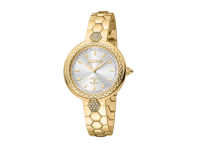 Наручные часы, женские (Корпус- желтое золото, циферблат- стальной, крепление- желтое золото)