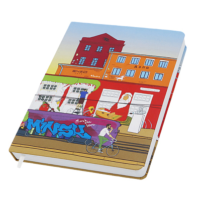 Записная книжка A5 Dziuna Октябрьская в линейку 15,5 x 21 см (Октябрьская)