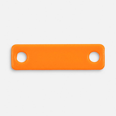 Шильдик металлический Alfa Liten  неон (Оранжевый)