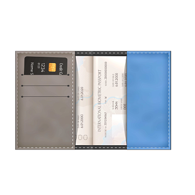 Обложка для паспорта Buru. Под заказ (Многоцветный)