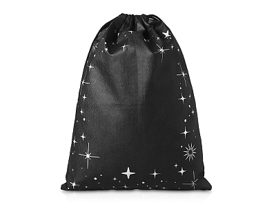 Мешок из спанбонда с новогодним дизайном Twinkle (Чёрный) Мешок из спанбонда с новогодним дизайном Twinkle (Чёрный)