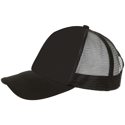 Бейсболка Bubble, черная с белым (Чёрный)