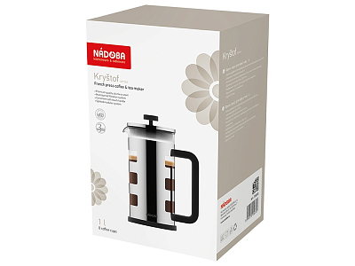 Френч-пресс KRYSTOF, 1 л