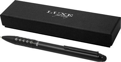 Ручка-стилус металлическая шариковая Tactical Dark (Чёрный)