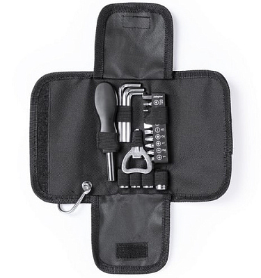 Набор инструментов CONGUS из 19 аксессуаров в чехле, сталь (Чёрный)