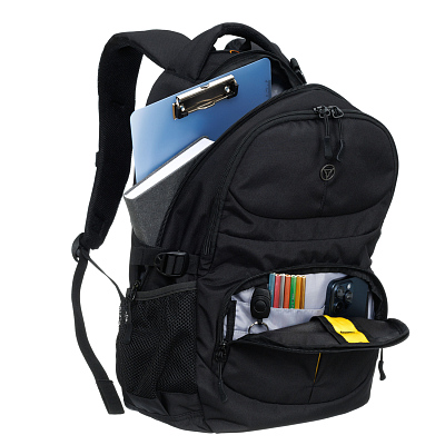 Рюкзак TORBER ROCKIT, чёрный, полиэстер, 33х15х45 см, 22 л