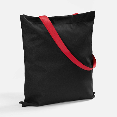 Шопер B3, черный с красными ручками (Красный)