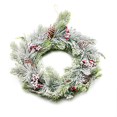 Новогоднее украшение (венок) Зальцбургский сюрприз (Зеленый/красный)