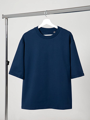 Футболка оверсайз унисекс Kosmos 2.0, темно-синяя (Тёмно-синий)