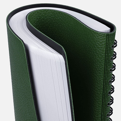 Ежедневник Strep Front на заказ, недатированный, зеленый