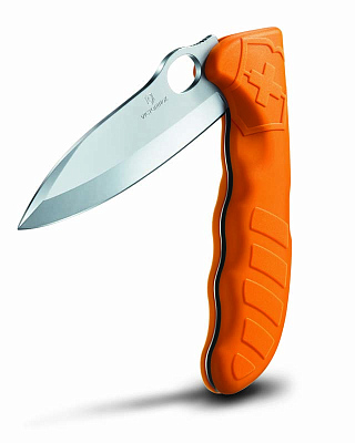 Нож охотника VICTORINOX Hunter Pro 130 мм, 1 функция, с фиксатором лезвия, оранжевый