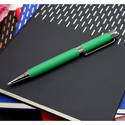 Ручка металлическая Senator, тёмно-зелёная