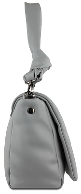 Сумка наплечная женская BUGATTI Cara, серая, полиуретан, 31х7,5х20 см, 4 л
