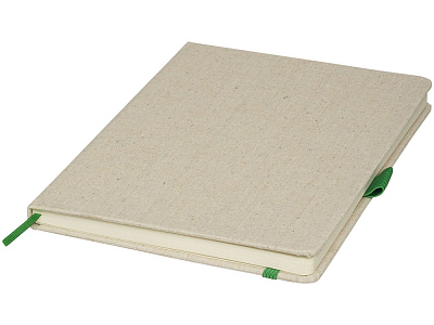 Блокнот А5 Luna Canvas (Натуральный/зеленый)