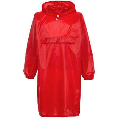 Дождевик-анорак Alatau, ярко-синий, единый размер (Красный)