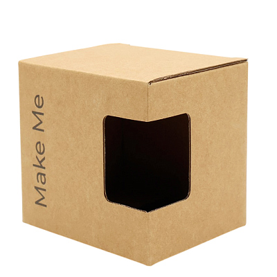 Коробка для кружки Make me, бежевая (Бежевый)