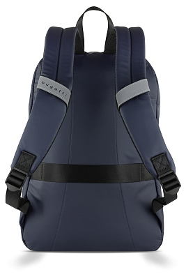 Рюкзак BUGATTI Blanc 15'', синий, тарпаулин/полиэстер, 32х15,5х45 см