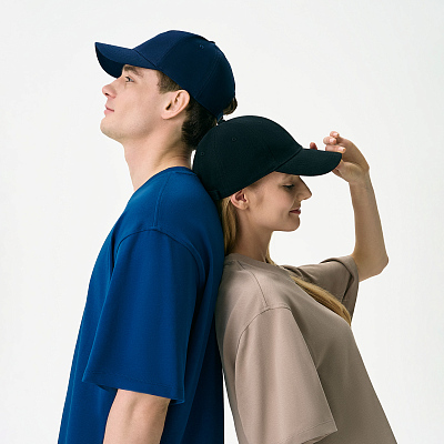 Бейсболка Аксис (Axis), 6 клиньев, черный