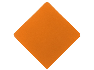 Патч Ромб, soft-touch (Оранжевый)