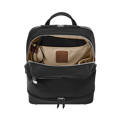 Рюкзак VICTORINOX Victoria Signature Deluxe Backpack, черный, нейлон/кожа, 32x18x39 см