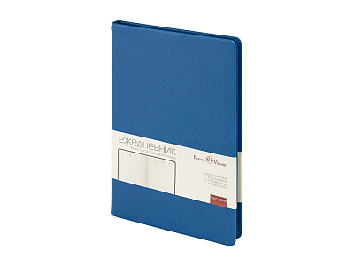 Ежедневник А5 датированный Megapolis Nappa на 2026 (Синий)