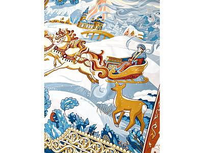 Платок Русская зима