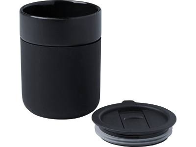 Кружка Java с силиконовой оберткой и пластиковой крышкой