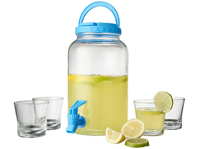 Набор для напитков Festi (Прозрачный/синий)