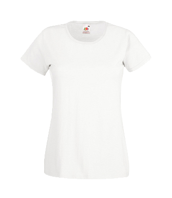 Футболка женская FOTL Lady-Fit Valueweight T (Белый)