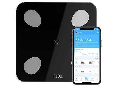 Умные диагностические весы Mini Lite (Чёрный) Умные диагностические весы Mini Lite (Чёрный)