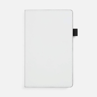 Ежедневник White Shall, недатированный, бело-черный (Чёрный)