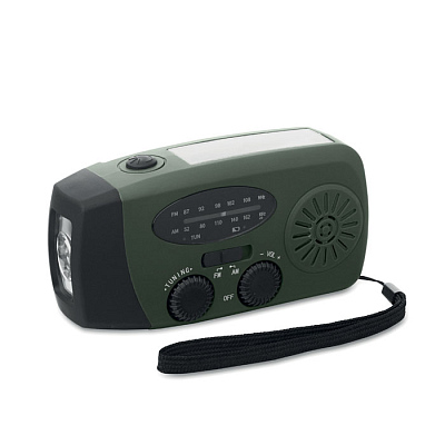 Portable radio with LED torch (Темно-зеленый)