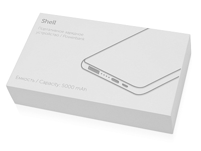 Внешний аккумулятор Shell, 5000 mAh