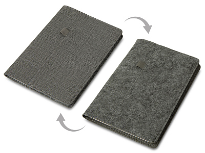 Двустороннее портфолио А5 Felt (Серый)