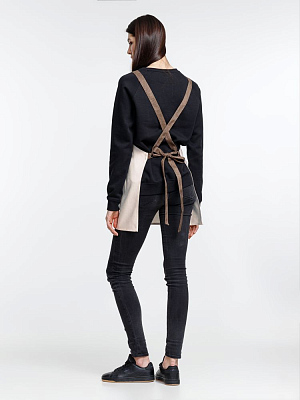 Фартук Settle In, светло-бежевый (молочный)