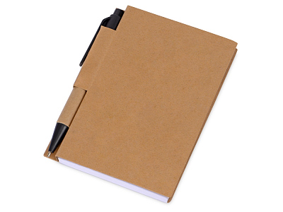 Блокнот Samui с шариковой ручкой (Бежевый, черный)