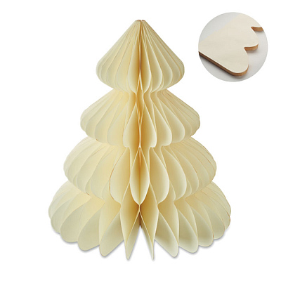 Paper Xmas tree decoration (Бежевый)
