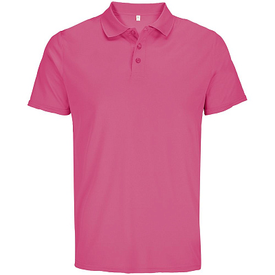 Рубашка поло унисекс Pitcher, розовая (ribbon pink) (Розовый)